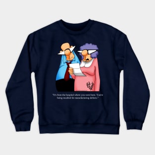 Funny Spectickles Married Couple Cartoon Humor Crewneck Sweatshirt